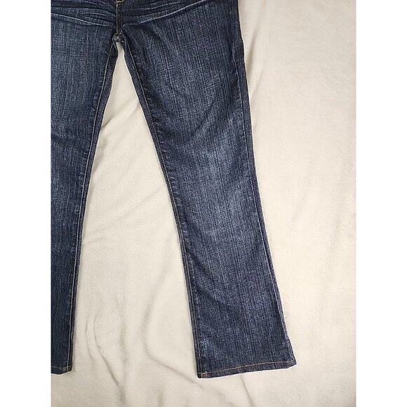 Guess Jeans Belmont Flare Womens 26 Stretch Denim Dark Wash Blue - Picture 4 of 13